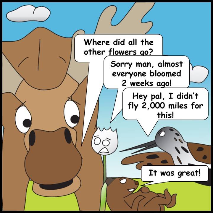cartoon of organisms complaining